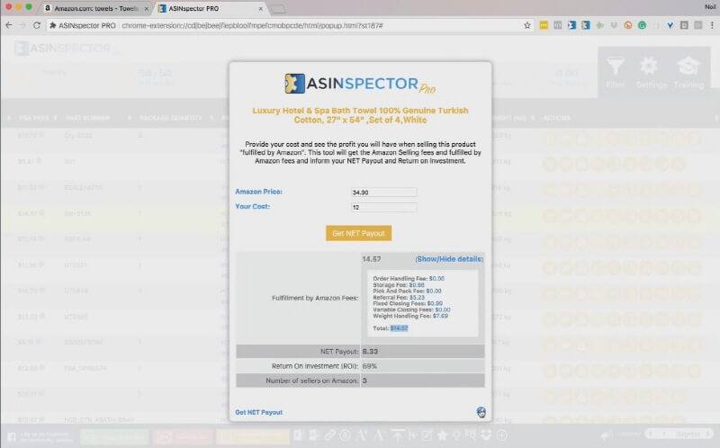 asinspector chrome extension