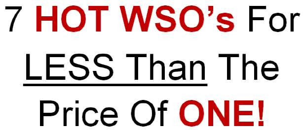 7 HOT WSOs For Price Of ONE Review