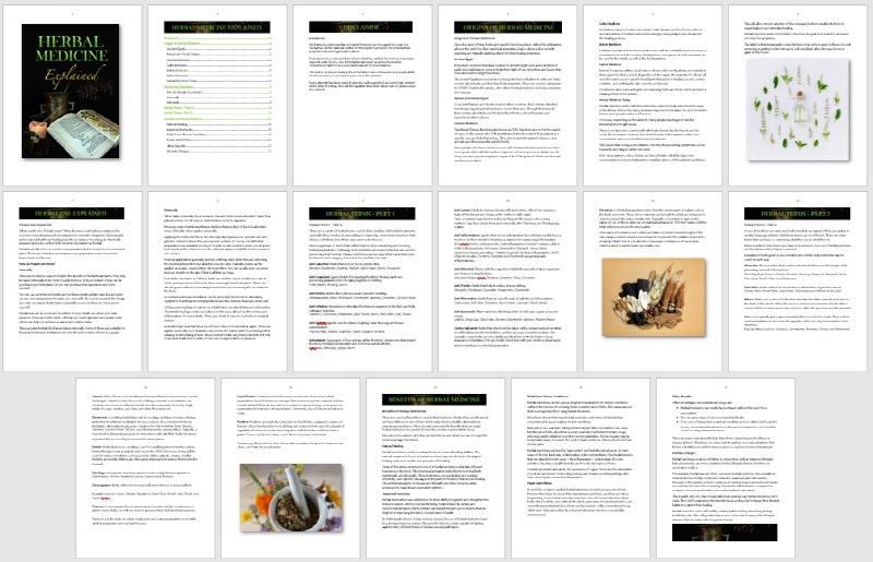 Module 1 eBook Herbal Medicine Explained
