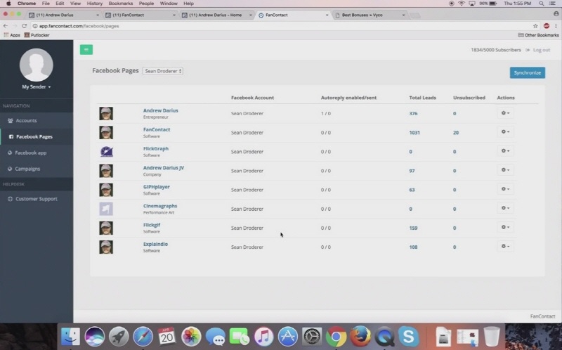Fan Contact Demo