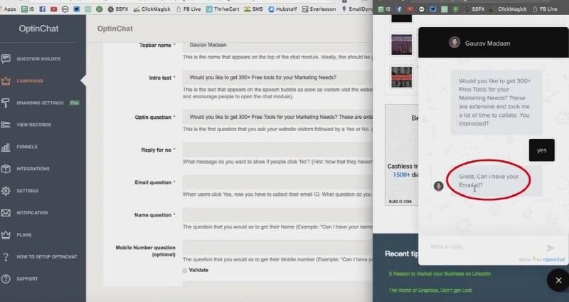 OptinChat Tutorial