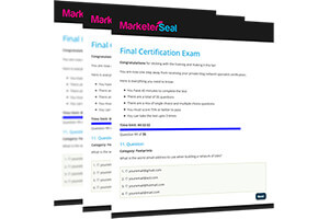 MarketerSeal SEO Certification Exam