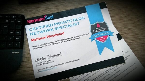 Private Blog Network Specialist Certification Course
