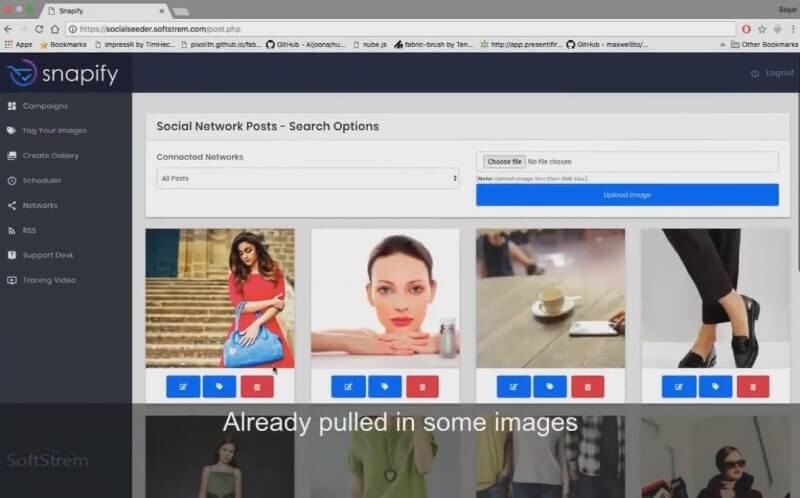 Clickable Social Image Creator Snapify