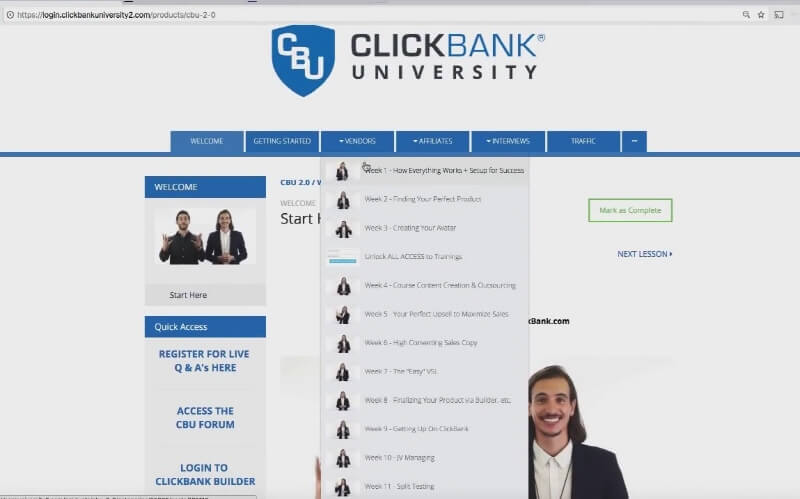 ClickBank University 2.0 Demo