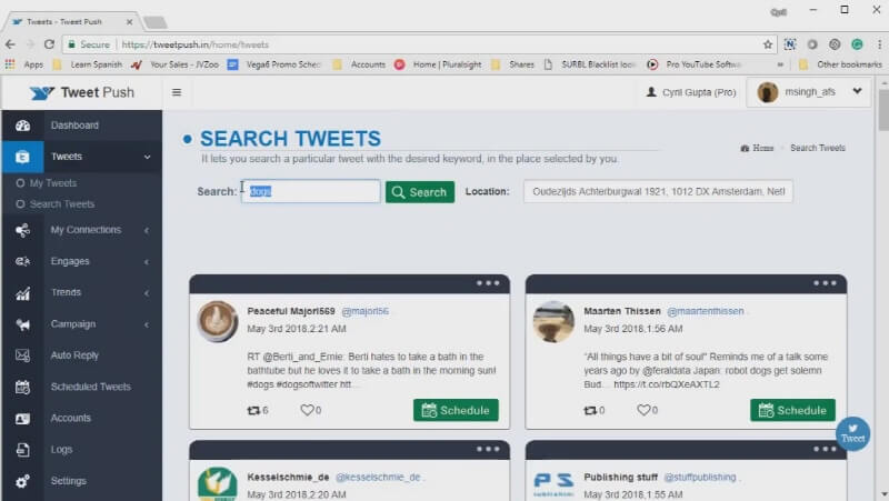 TweetPush Demo
