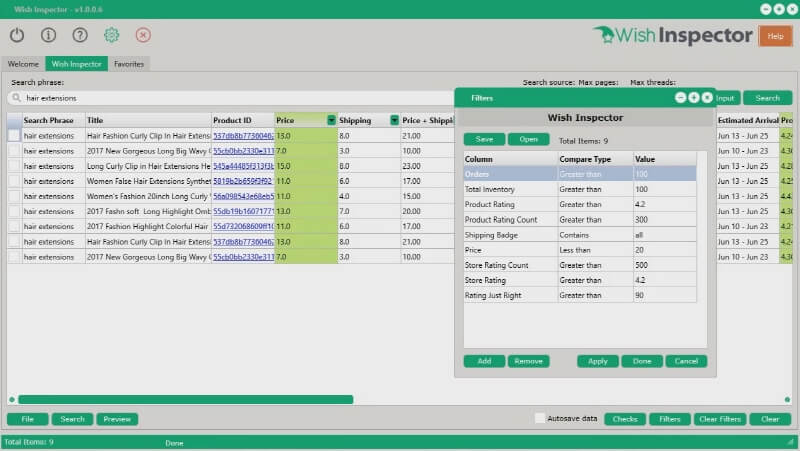 Wish Inspector Tutorial