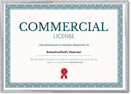Animation Studio Commercial License