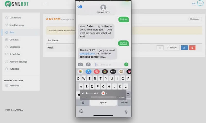 SMS Bot Autoresponder