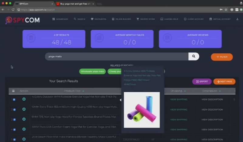 eCommerce Product Research Tool
