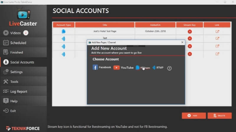 Facebook Live Software