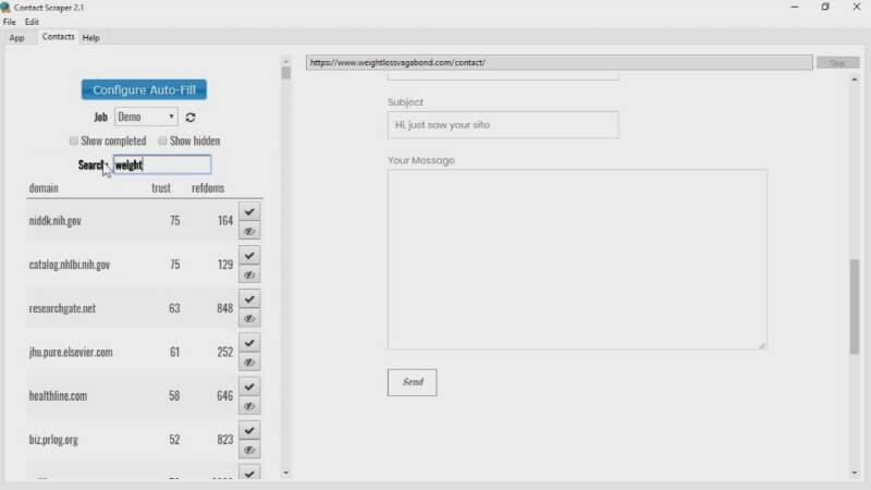 Website Contact Information Extractor