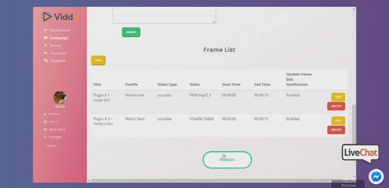 ViddX Tutorial