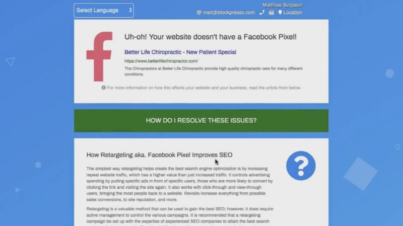 Pixel Scout Client Acquisition System