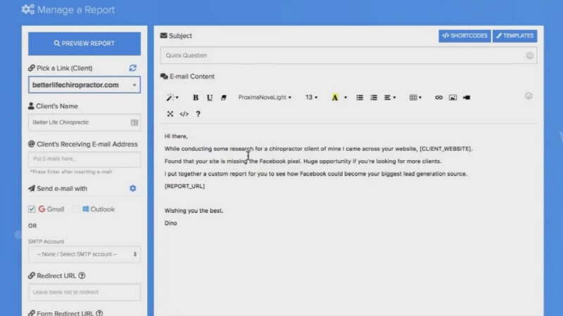 Pixel Scout Client Prospecting Tool