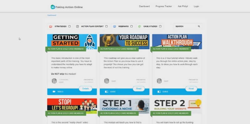 Taking Action Online Demo