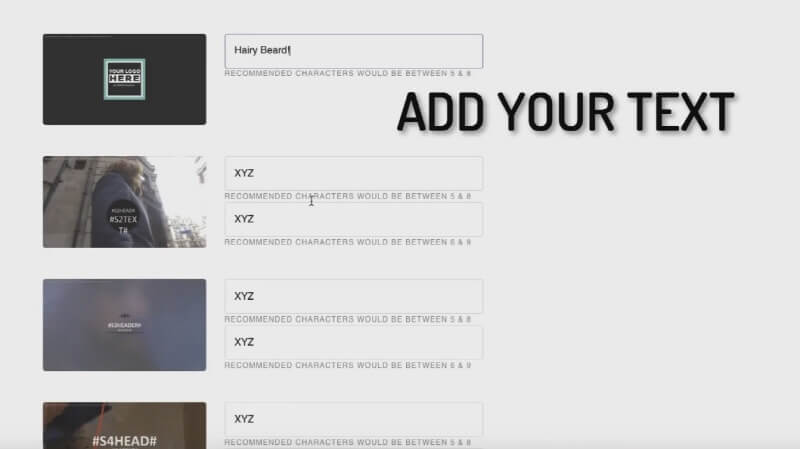 Unique and Customizable Video Templates