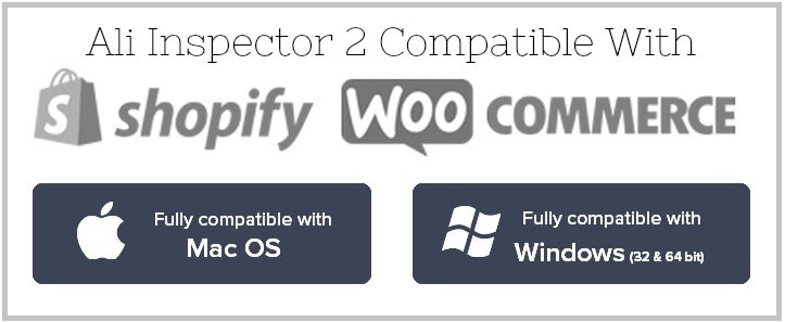 Ali Inspector 2 Compatible with Shopify and Woo Commerce