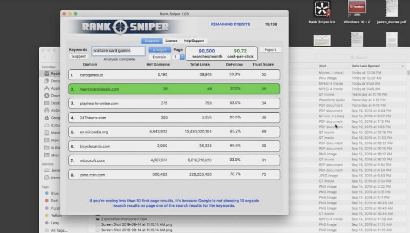 Rank Sniper Demo