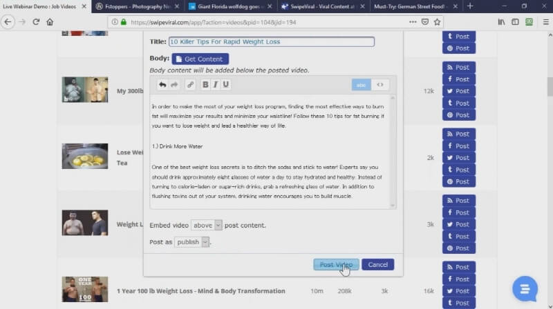 SwipeViral Tutorial