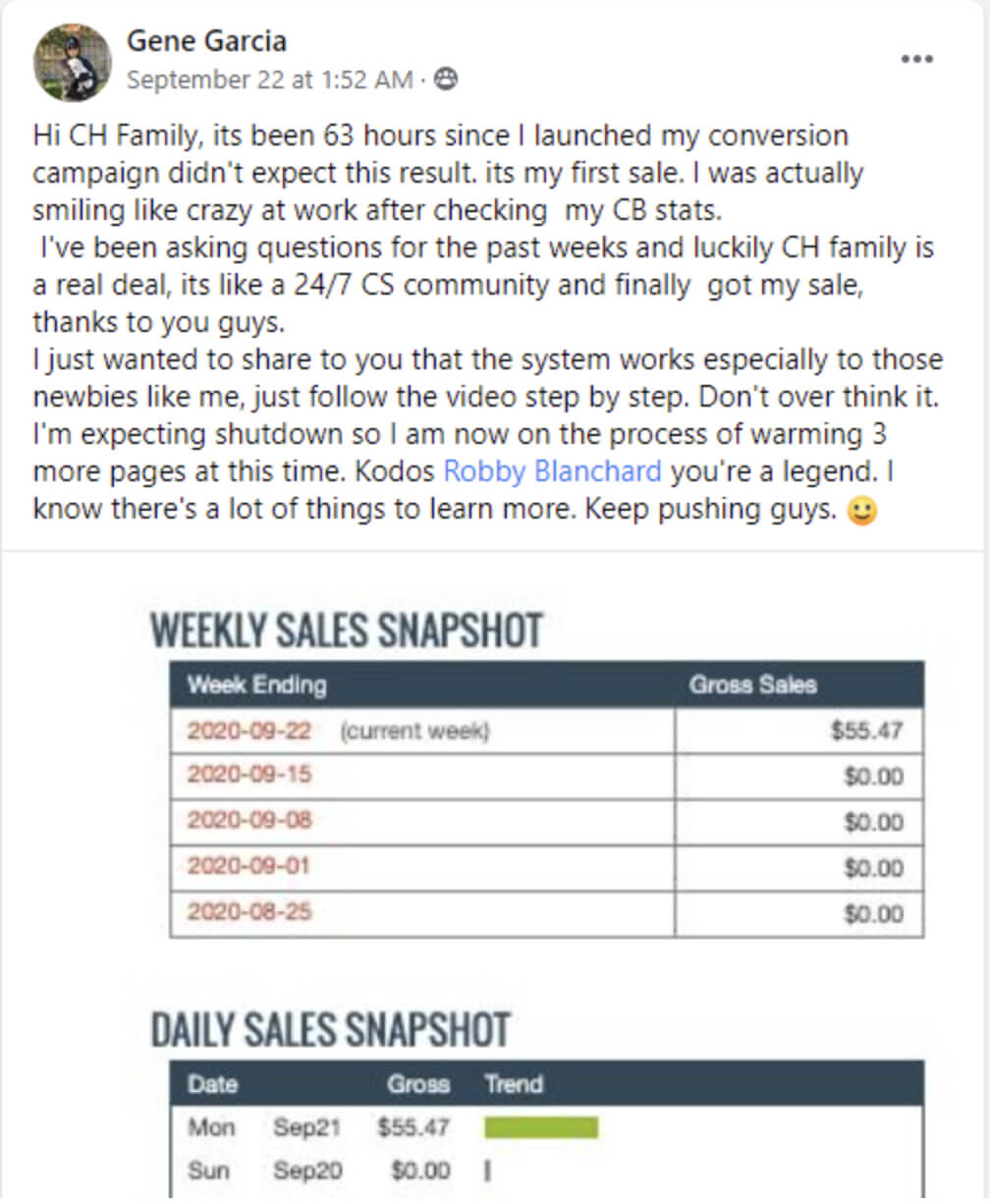6 Newbie surprised by 1st sale