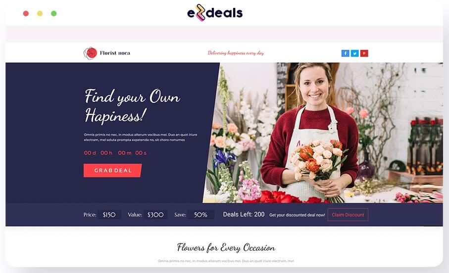 EZDeals Groupon Like Local Business Deals Page Creator
