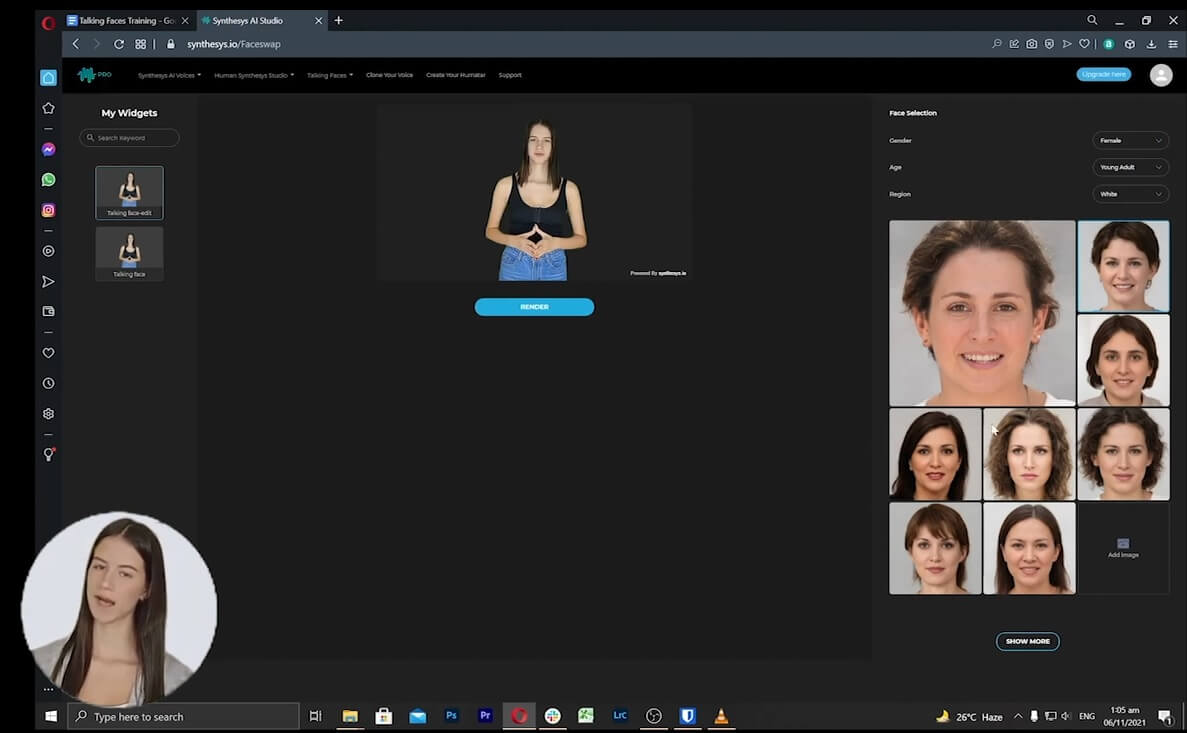 TalkingFaces Demo